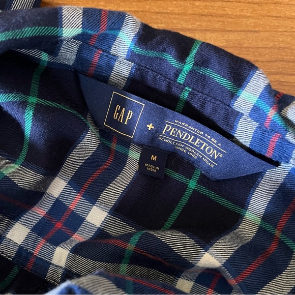 Gap Pendleton Long Sleeve Plaid Shirtdress Medium - Picture 15 of 16